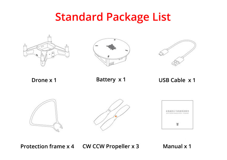 Support Diy Xiaomi Mitu HD 720P 360 Degrees Mini RC Flying Toy Drone Made in China
