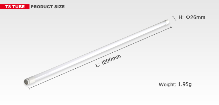 0.6m 0.9m 1.2m T8 tubes g13 factory price led glass tube light