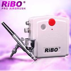 portable silent electric mini air brush compressor 220v cake airbrush pen food gun kit for decorating cakes tools