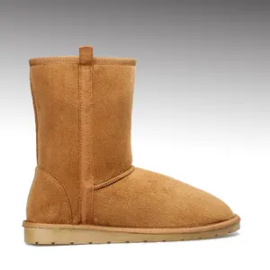 long tan suede boots