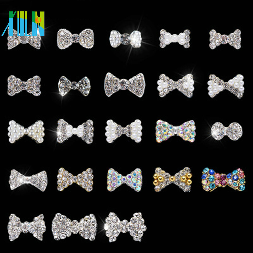NAIL ART MIX 3000 RHINESTONE GEMS BOWS