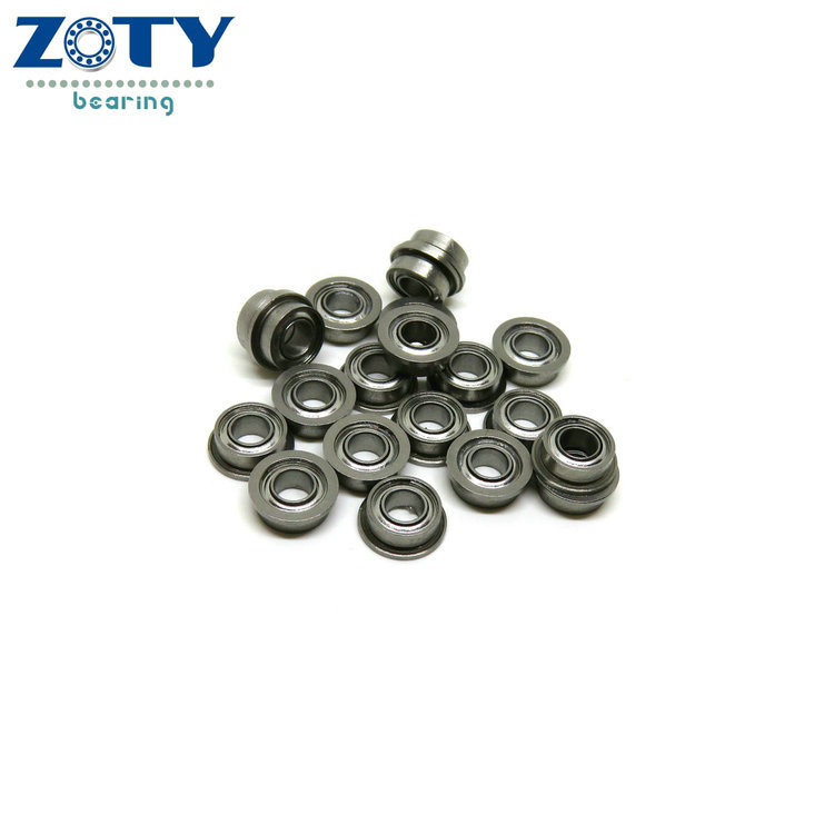 MF105-2RS Metal Flanged Rubber Sealed Ball Bearing Bearings 5x10x4 mm 10 Pcs