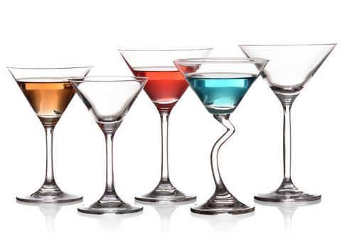 Unique Stem Transparent Cocktail Martini Glass Cup Drinking Glass