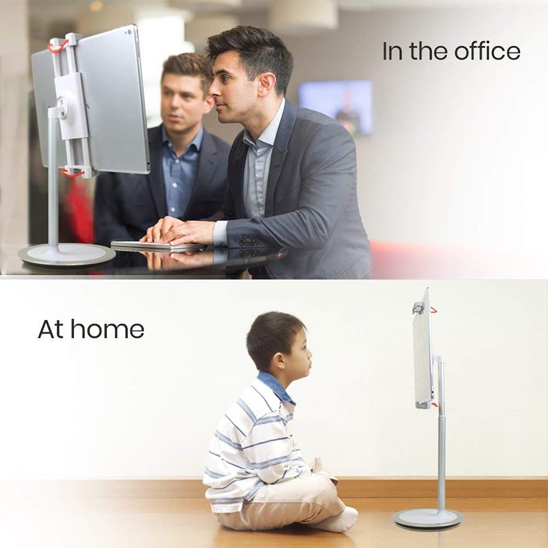 Adjustable Cell Phone Stand Desk Phone Holder Compatible with All 4-8'' Phones Office Accessories All Android Smartphone - Black
