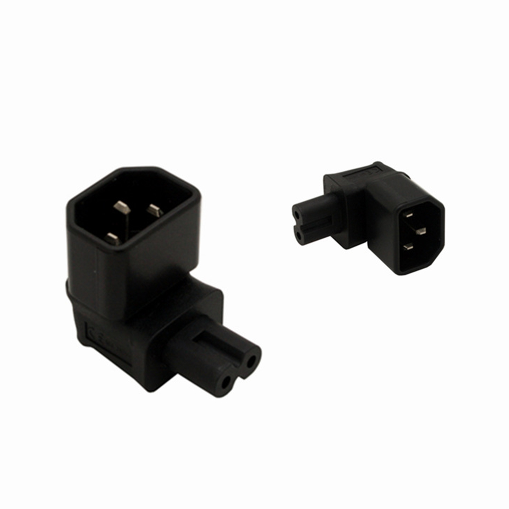 直角iec 320 3 针 c7 插头到 c8 电源适配器连接器 - buy right angle