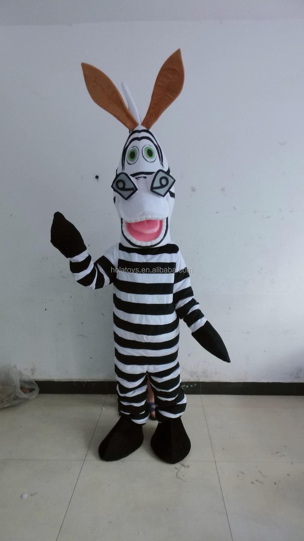 动物服装/斑马吉祥物服装出售