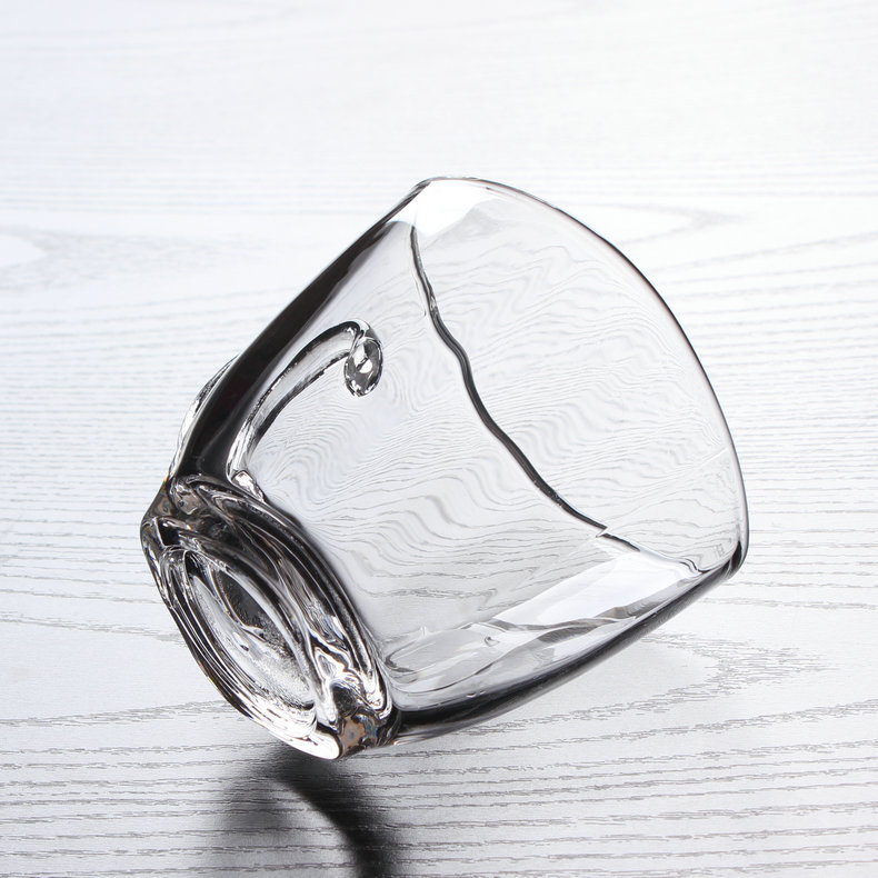 Clear Square glass coffee set, 180ml glass tea cup with saucer,clear glass tea set