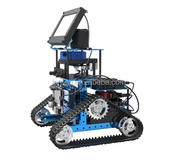 OEM CUSTOM Robot Smart Car kit me<i></i>tal Chassis Robot car For DIY education Security mo<i></i>nitor Research and development