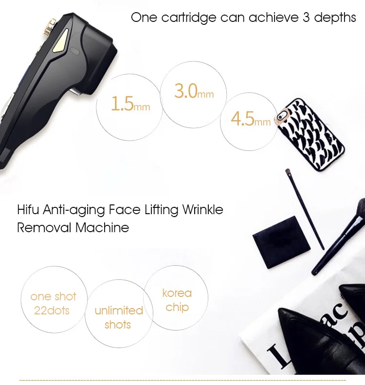 Factory price mini portable ultrasound anti aging wrinkle remove face lift focused ultrasound machine