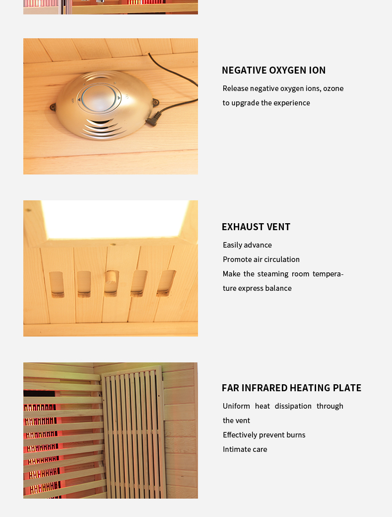 2 person full spectrum infrared sauna room