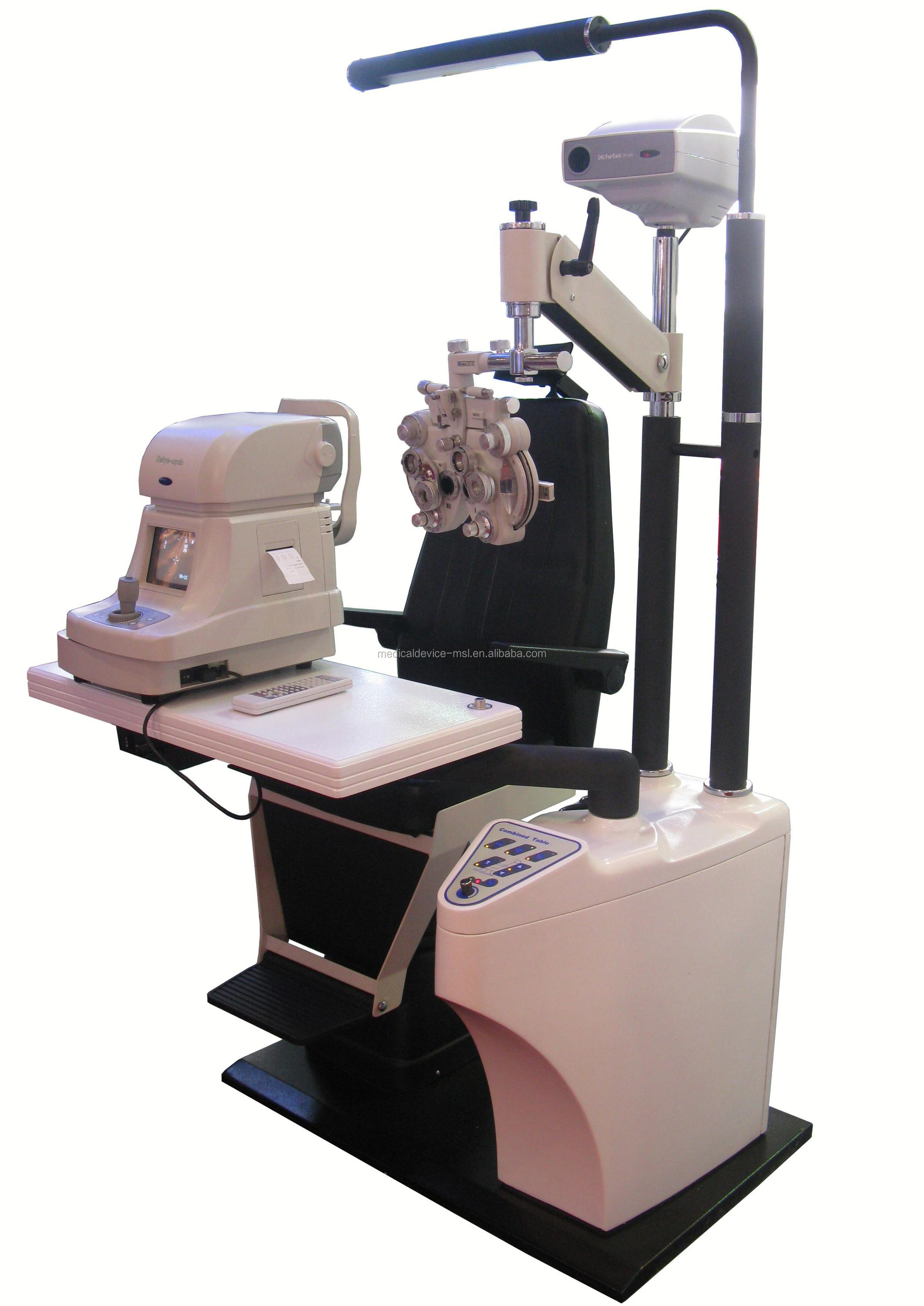 Silla y soporte óptico, mesa combinada, unidad oftálmica TR-102A