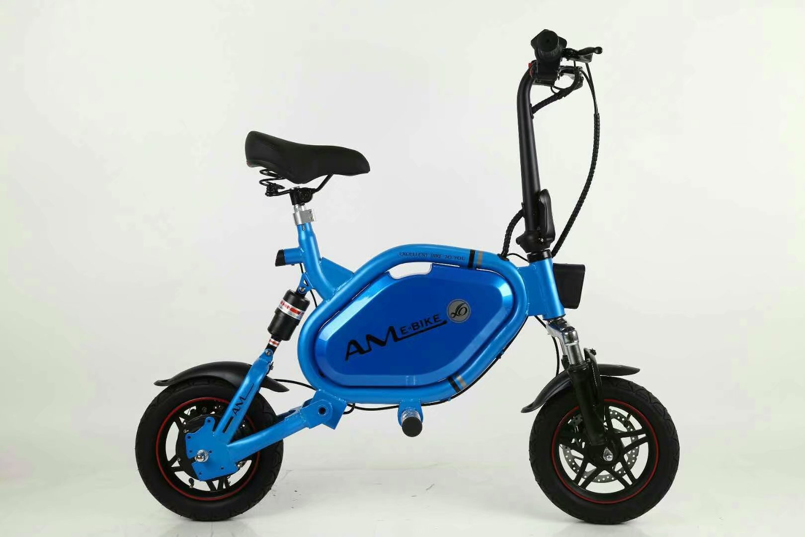 迷你电动自行车 12 英寸电动折叠滑板车成人小一代驱动电动自行车锂