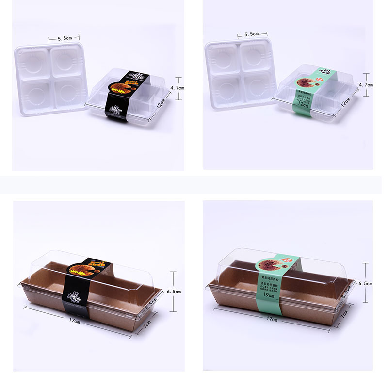 Plastic Disposable Dessert Packaging Benji Mousse Pastry Cake Box
