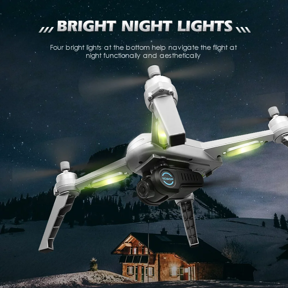 JJRC X5 Drone, bright night lights four bright lights at the bottom help navigate the flight at