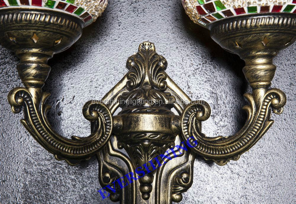 YMA42602 Новый декор Античный Железный марокканский турецкий Настенный бра, потрясающее Искусство ручной работы Мозаика турецкий настенный светильник