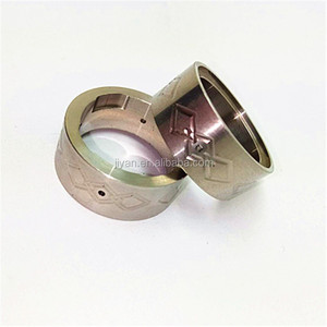 high cnc machining 316 stainless steel round gasket metal o ring with laser carving