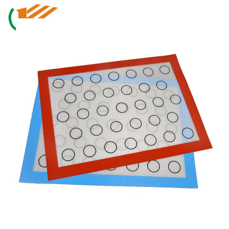 Wholesale LFGB Approved Non-Stick Reusable Custom Silicone Macaron Baking Mat