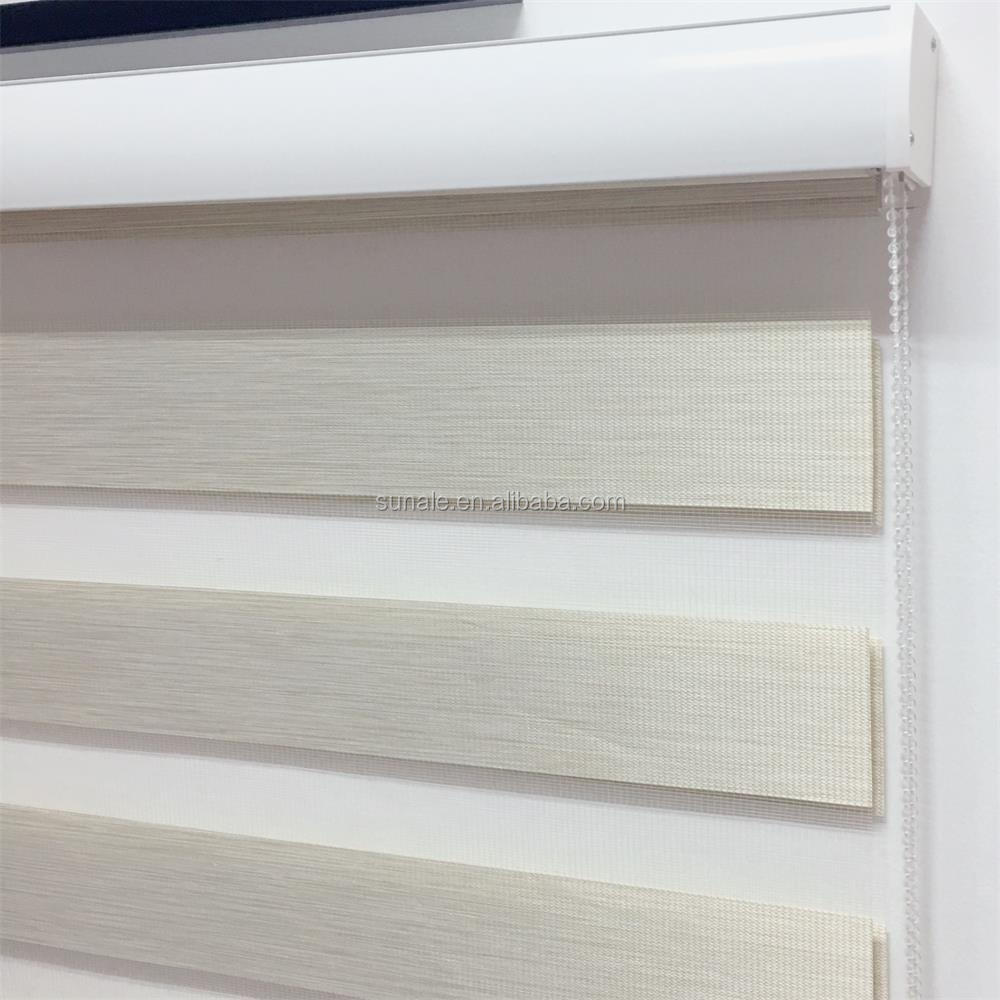 Atacado on-line produtos cortinas de zebra de duas camadas