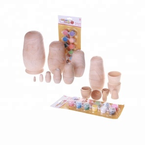 unpainted nesting dolls wholesale