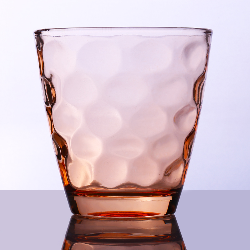 hot sale the most popular 270ml color glass cup with bubbles