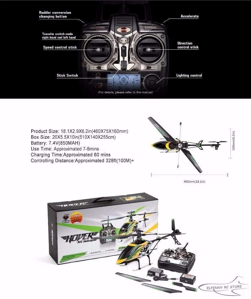 WLtoys V912 2.4G 4Ch RC Outdoor Toy Helicopter with