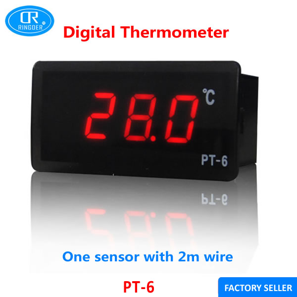 RINGDER PT-6 Low Price Digital Panel Temperature Indicator Thermometer