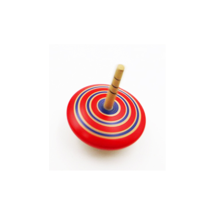 Деревянные классические игрушки диск Волчок с картиной