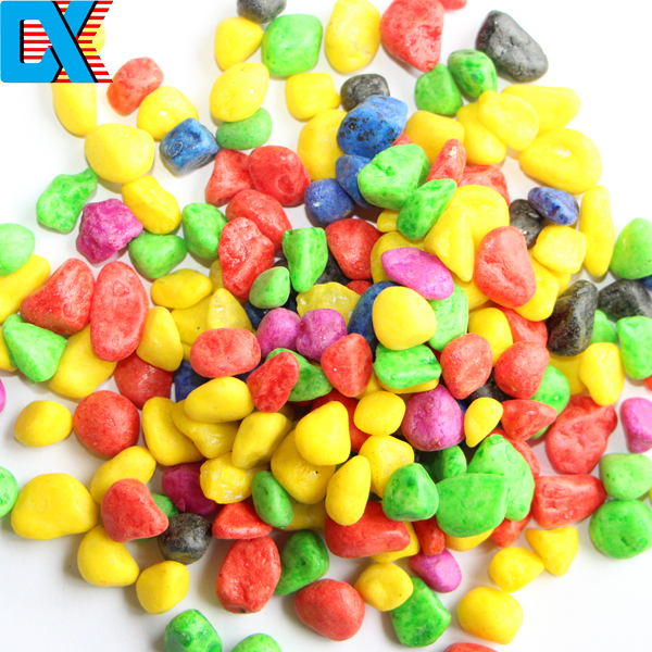 different colored customizable pebble stone