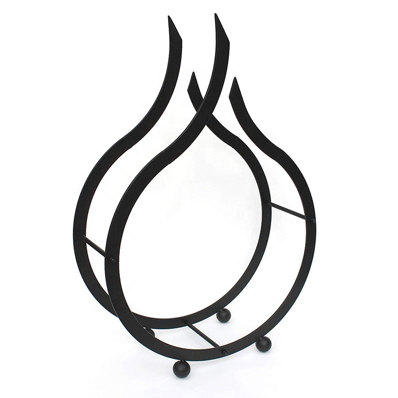 Custom Metal Firewood Log Holder Indoor Storage Rack Custom Metal Firewood Log Holder Indoor
