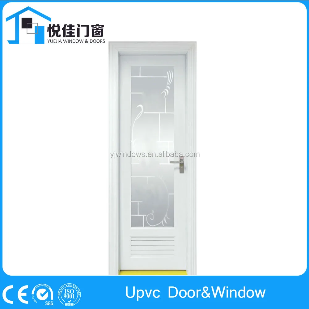 Thiết Kế mới Upvc Pháp Cửa Ra Vào Upvc Phía Trước Thiết Kế Cánh Cửa Màu Đỏ