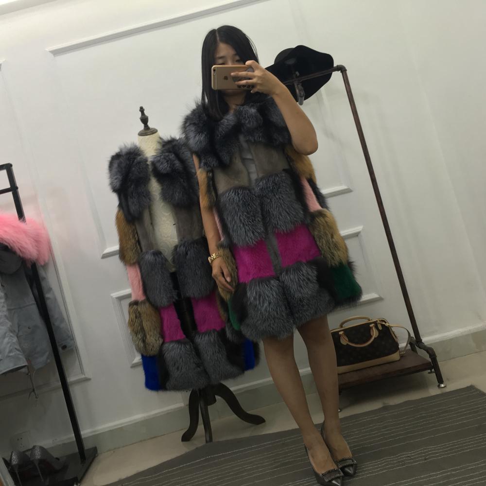 Custom Design Fashion Woman Real Fur Coat With Competitive Price