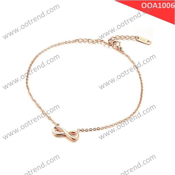 2018 Бестселлер Роуз Золотой цвет бесконечности браслет для женщин
