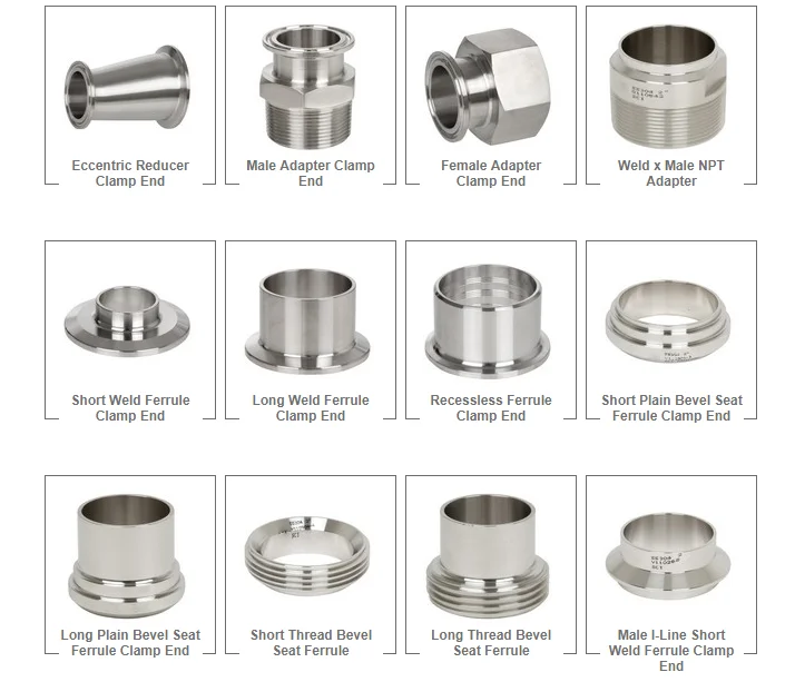 Wholesale Custom Stainless Steel Pipe Fitting Flat Clamp Cover End Cap