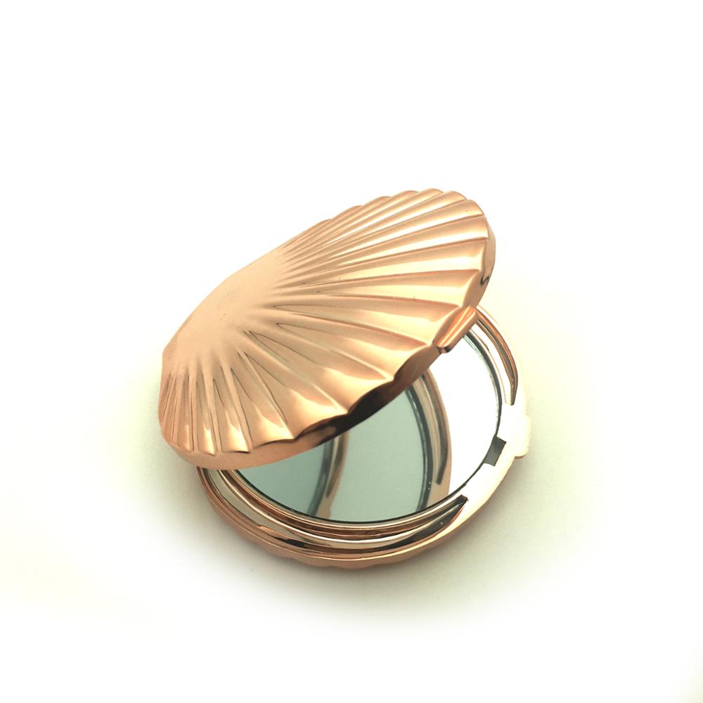 Розовое золото карманное зеркало Русалка компактное зеркало для макияжа