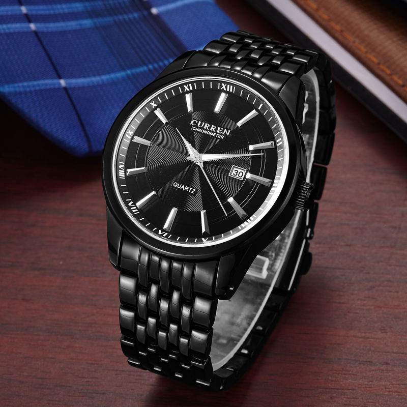 CURREN 8052  Men Quartz Movement Watch China Fashion Brand Stainless Steel Watch Men Luxury Business Band Wristwatch