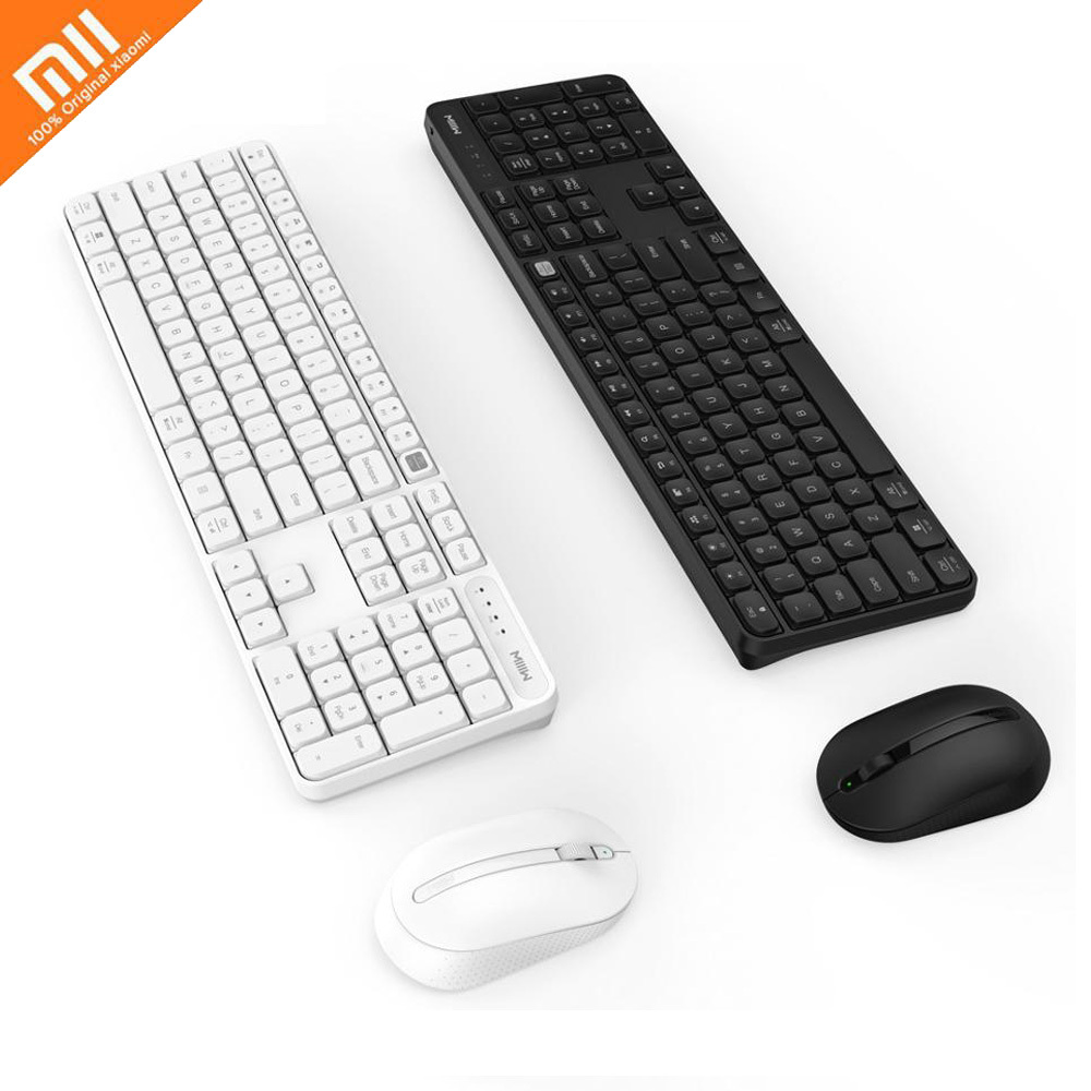 Xiaomi MIIIW беспроводные клавиатуры и мыши комплект 104 ключей 2,4 ГГц нажатием одной кнопки переключения Водонепроницаемая клавиатура