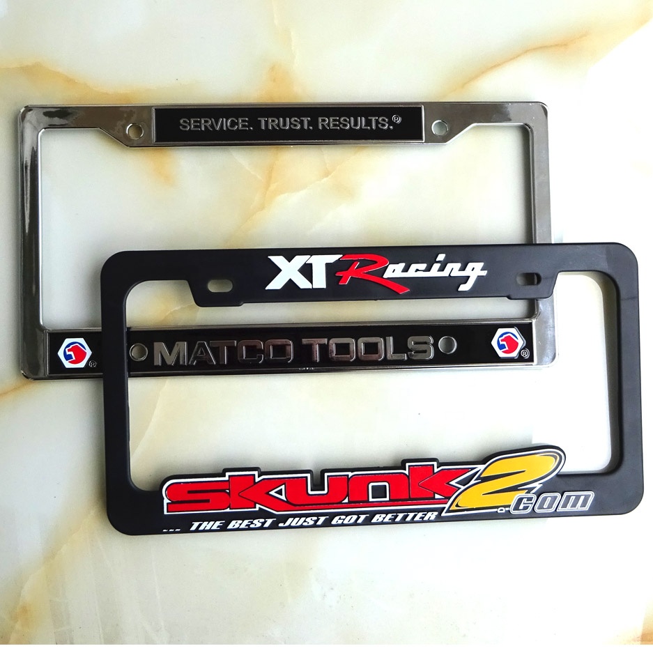 Пластиковый Американский Подгонянный держатель номерного знака логотипа