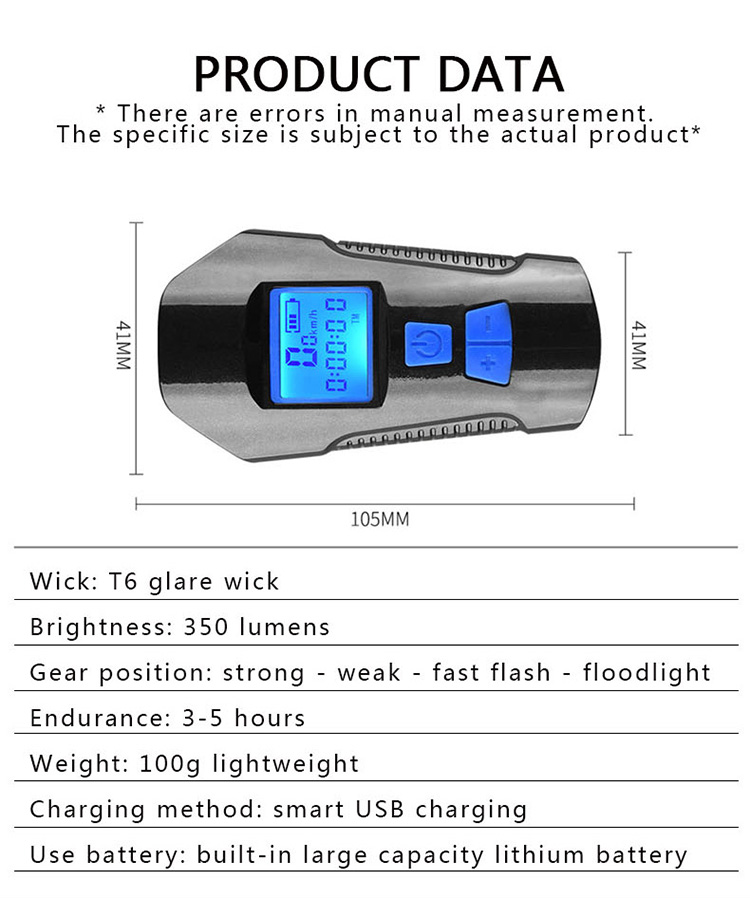 Bicycle code table headlights super bright waterproof and environmental protection cycling equipment