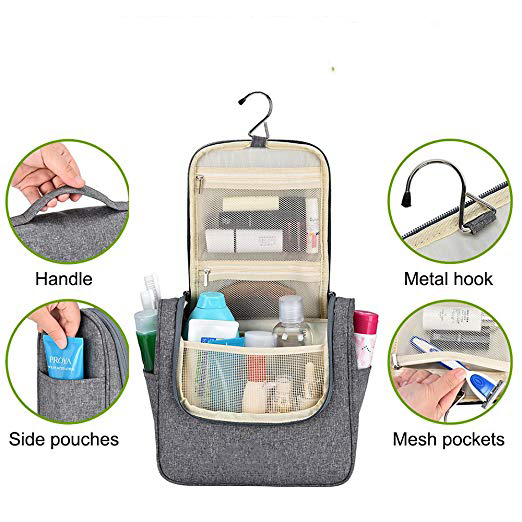 Borsa da toilette da viaggio da appendere Organizer per cosmetici, trucco e articoli da toeletta