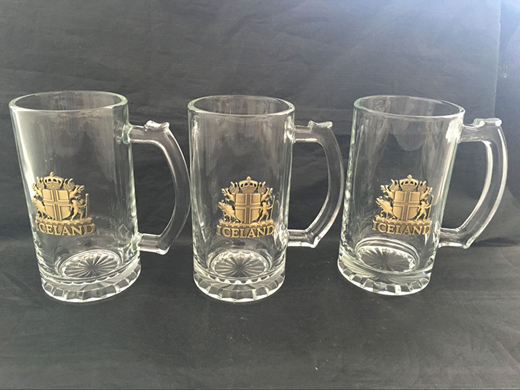 Wholesale Customized Logo Rock Beer Mug  Craft Beer Glass mug