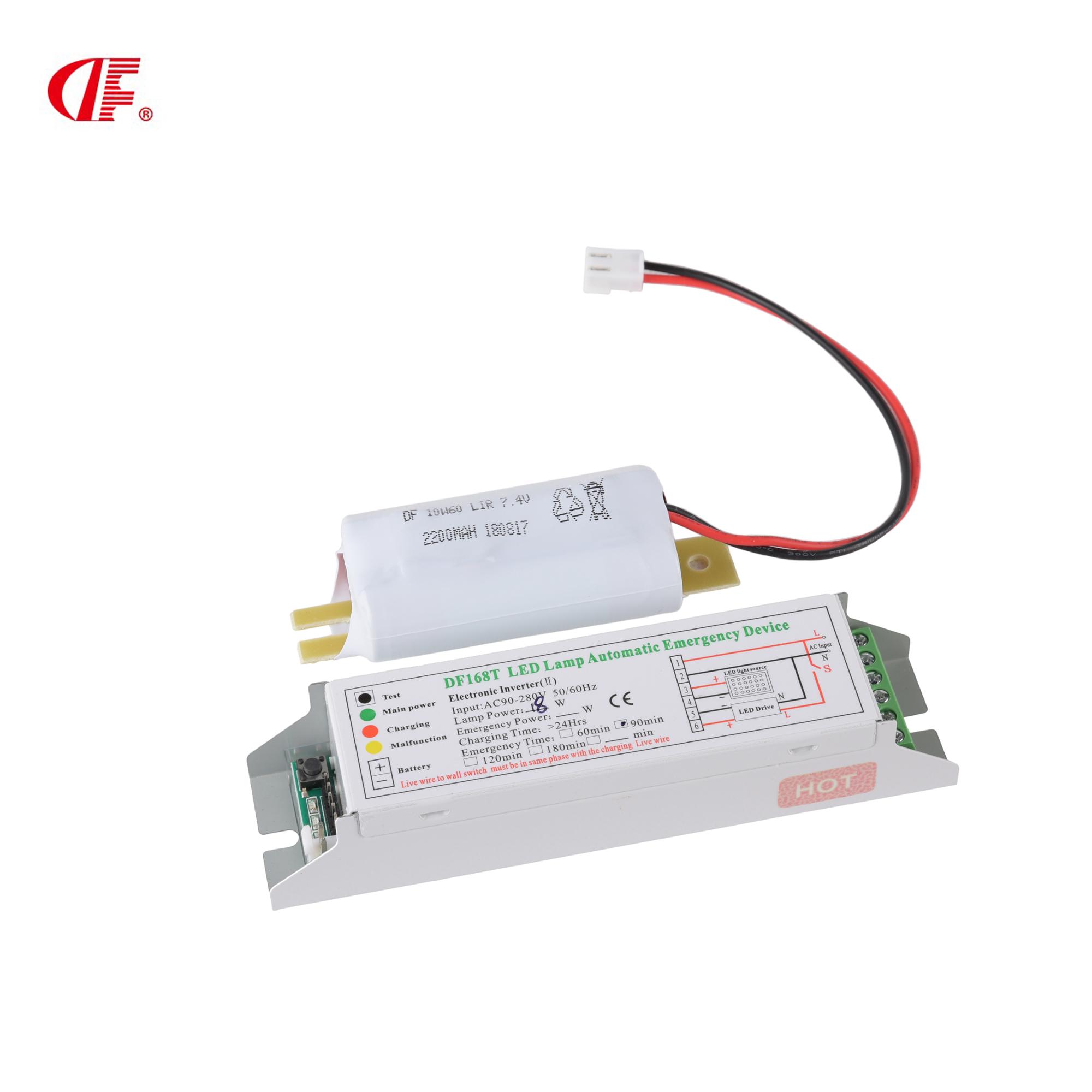 LED Emergency Power 168T Lithium Battery Emergency Battery Pack for Panel Light Dengfeng