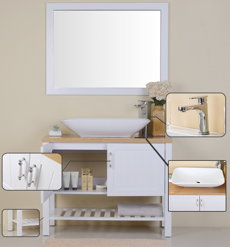 FSC certified bathroom cabinet 2017 Professional design customized colors and size style bathroom cabinet