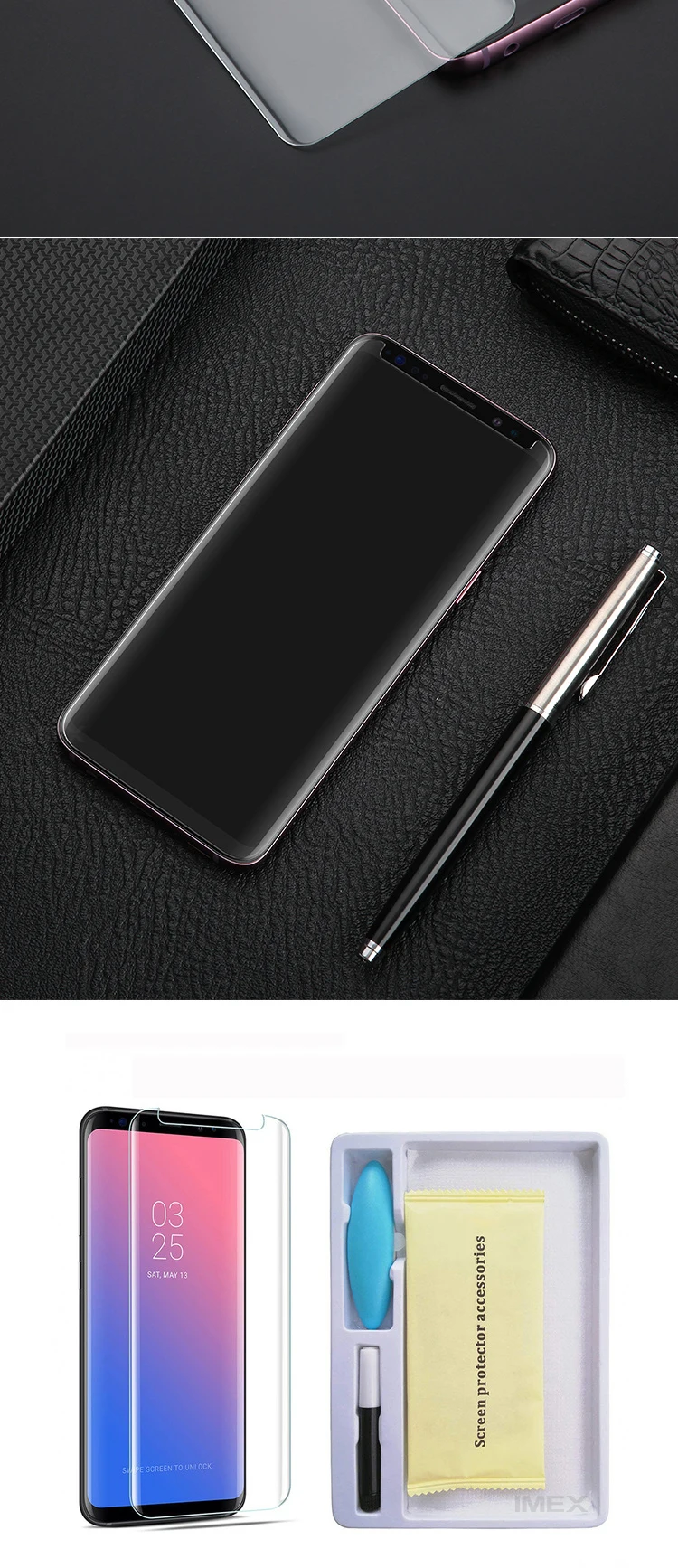 Screen Protector Nano UV Full Glue Tempered Glass For Samsung Galaxy S9 S8