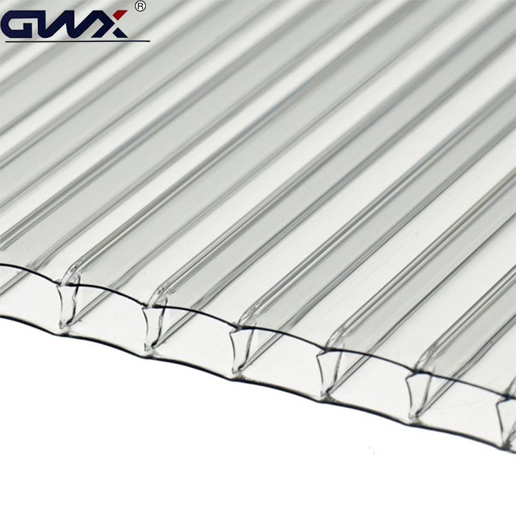 colored easy clean polycarbonate hollow pc double layer sheet for sunroom