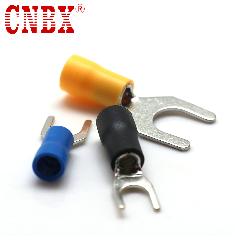 OEM Blue 50pcs 6.4mm Insulated Ring Electric Cable Wire Crimp Terminals for Car