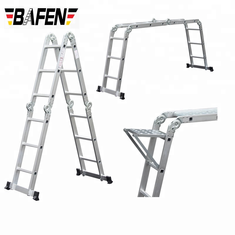 Heavy Duty ASL Grade 4 Step 50/" Aluminum Pontoon Marine Boat Folding Ladder