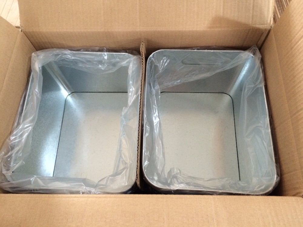 Square Shaped Tin ice bucket, Galvanized iron Beer Ice bucket,ice bucket holder