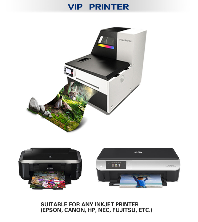 Whole sale Self Adhesive Inkjet Film Vinyl Sheet Waterproof transparent printing sticker paper