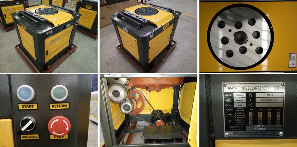 China alibaba Manual automatic sunrise motor rebar bending machine Bender cutter Machinery GW40a