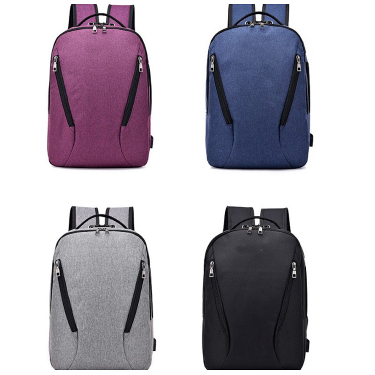 Zaino sportivo intelligente resistente all'acqua con porta di ricarica USB/con blocco password